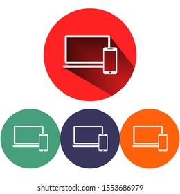 Electronic devices icon . Lorem Ipsum Illustration design
