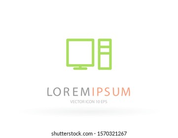 Electronic devices icon . Lorem Ipsum Illustration design