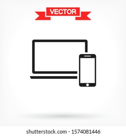 Electronic devices icon . Lorem Ipsum Illustration design