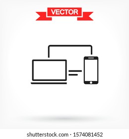 Electronic devices icon . Lorem Ipsum Illustration design