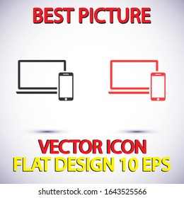 Electronic devices icon . Lorem Ipsum Illustration design