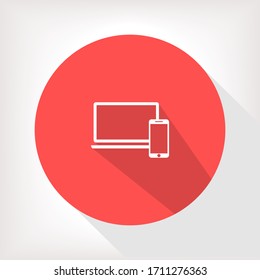 Electronic devices icon . Lorem Ipsum Illustration design