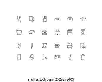 Conjunto de iconos Electrónicas y dispositivos, diseño, Ilustración vectorial