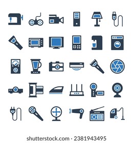 Electronic devices Icon Set Sign Symbol