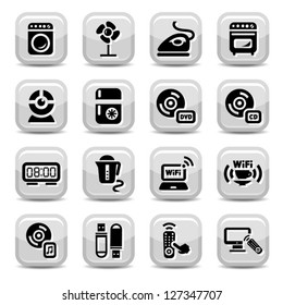 Electronic Devices Icons Set for web and mobile. All elements are grouped.