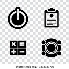 electronic devices illustration isolated. mobile technology - computer icons set - appliances.