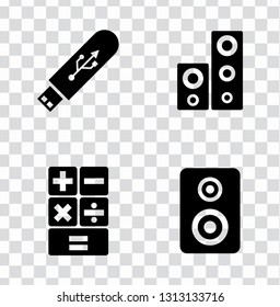 electronic devices illustration isolated. mobile technology - computer icons set - appliances.