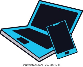 Electronic devices isolated on a white background vector illustration