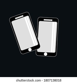 Iconos de línea electrónicos y de dispositivos configurados. Ilustración vectorial.