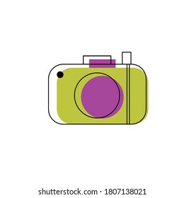 Iconos de línea electrónicos y de dispositivos configurados. Ilustración vectorial.