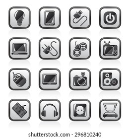 Electronic Devices objects icons - vector icon set
