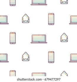Electronic devices portable seamless gradient pattern.