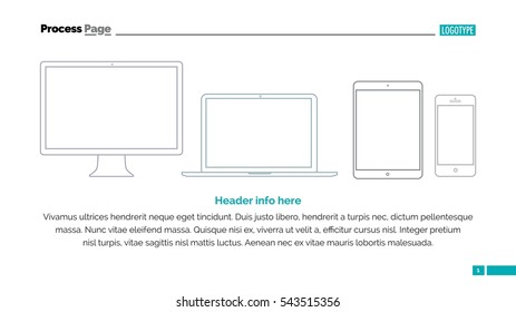 Electronic devices slide template