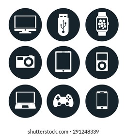 Electronic Devices Vector Icon Set