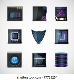 electronic devices vector icons