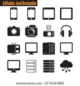 Electronic Devices Vector Icons set