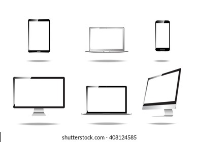 Electronic Devices with White Screens