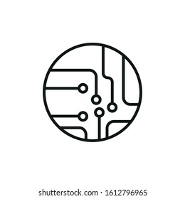 Electronic digital icon.  Design template vector