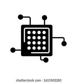 Electronic digital icon.  Design template vector
