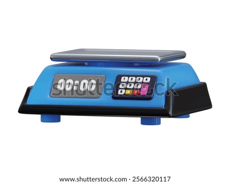Electronic digital scales icon 3d render concept of kitchen digital scale icon vector illustration