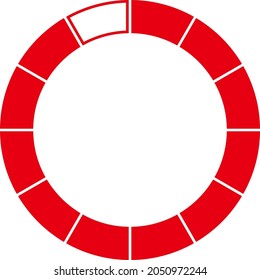 Electronic Digital Stopwatch. Timer 11 seconds isolated on gray background. Stopwatch icon set. Timer icon. Time check. Seconds timer, seconds counter. Timing device. Two options