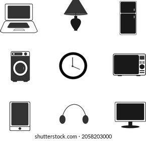 electronic divice icon on white background