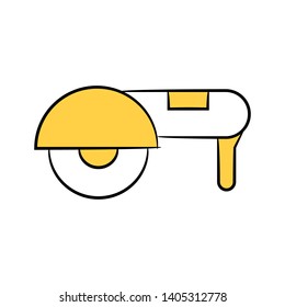 electronic driller, cutter yellow theme
