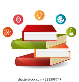 Electronic Education or e-learning theme, vector illustration
