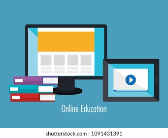 electronic education with tablet