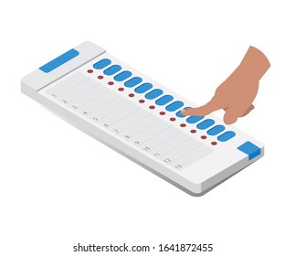 Electronic Election Voting Machine Vector