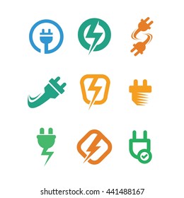 Electronic Electricity Power Energy Volts Logo Icon Vector