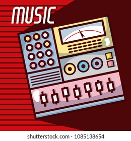 Electronic equalizer modern music equipment