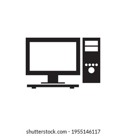 Plantilla vectorial de icono de equipo electrónico.