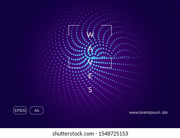 Electronic event. Dynamic fluid shape and line. Futuristic discotheque banner concept. Neon electronic event. Electro dance dj. Trance sound. Club fest poster. Techno music party flyer.