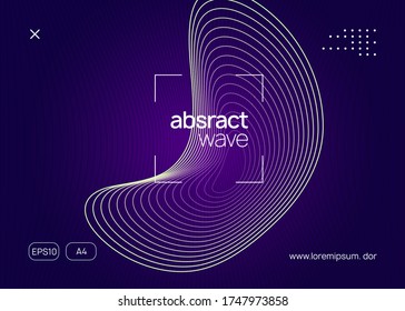 Electronic event. Dynamic fluid shape and line. Commercial discotheque invitation template. Neon electronic event. Electro dance dj. Trance sound. Club fest poster. Techno music party flyer.