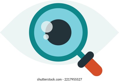 electronic eyes illustration in minimal style isolated on background
