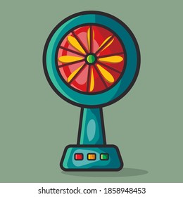 electronic fan device vector illustration in flat style