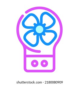 electronic fan gadget color icon vector. electronic fan gadget sign. isolated symbol illustration