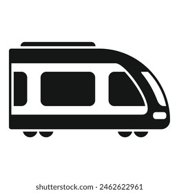 Elektronische Musik Fast Train Icon Einfache Vektorgrafik. U-Bahn-Verkehr. Öffentlicher Bahnhof
