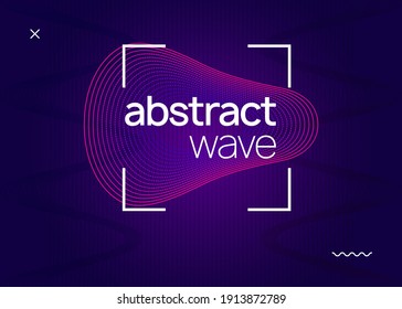 Electronic fest. Dynamic fluid shape and line. Cool show invitation layout. Neon electronic fest flyer. Electro dance music. Trance sound. Club event poster. Techno dj party.