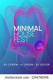 Electronic fest. Dynamic gradient shape and line. Energy show banner concept. Neon electronic fest flyer. Electro dance music. Trance sound. Club event poster. Techno dj party.