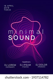 Electronic fest. Energy show magazine template. Dynamic gradient shape and line. Neon electronic fest flyer. Electro dance music. Trance sound. Club event poster. Techno dj party.