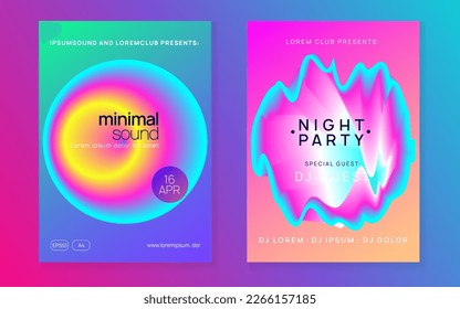 Electronic Fest. Minimal Background For Presentation Vector. Trance And Show Design. Jazz Club Event. Cool Effect For Brochure. Blue And Purple Electronic Fest