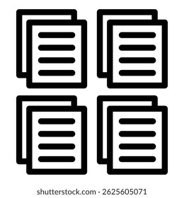 Electronic files icon. Outline electronic files vector icon for web design isolated on white background