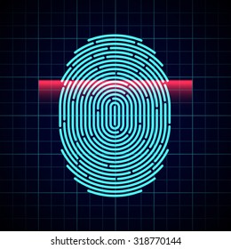 Electronic fingerprint scan