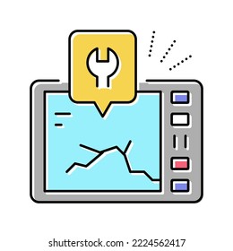electronic gadget repair color icon vector. electronic gadget repair sign. isolated symbol illustration