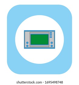 electronic game 80s on white background vector