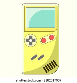 electronic game button vector illustration