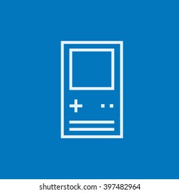 Electronic game line icon.