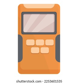 Electronic gas detector icon cartoon vector. Monitor meter. Digital instrument